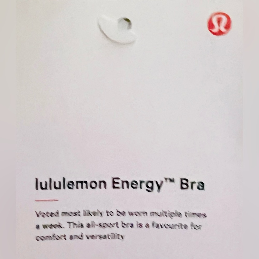 lululemon Energy Bra - Picture 2 of 3